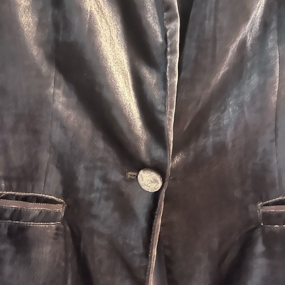 Anthropologie Velvet Taupe Jacket - Picture 5 of 6